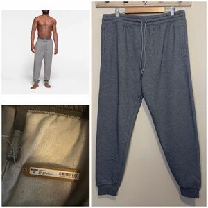 SKIMS Lounge Fleece Pant Dark Heather Grey